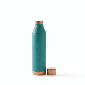 green copper water bottle printed 1litre