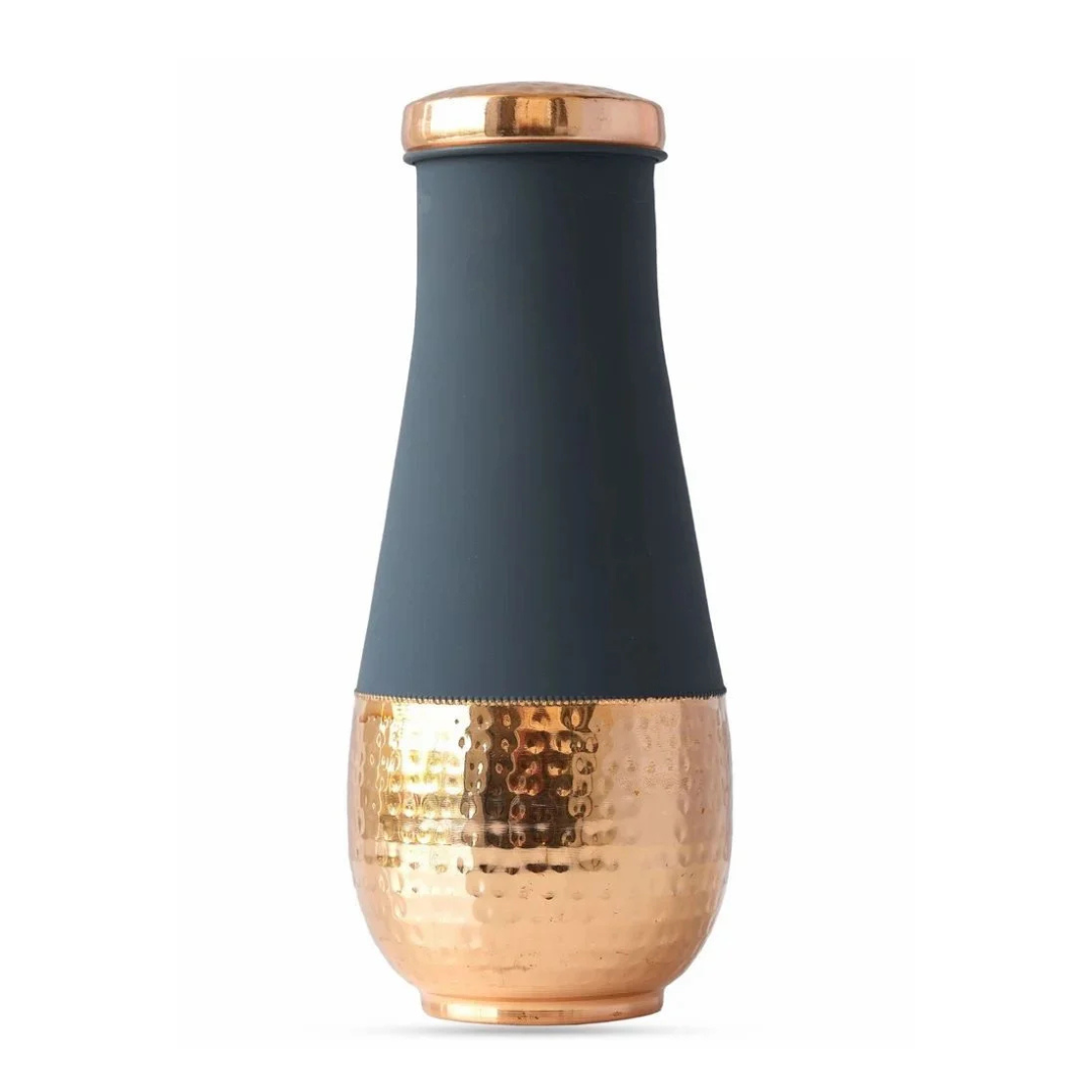 copper water bottle in tower hammered colour