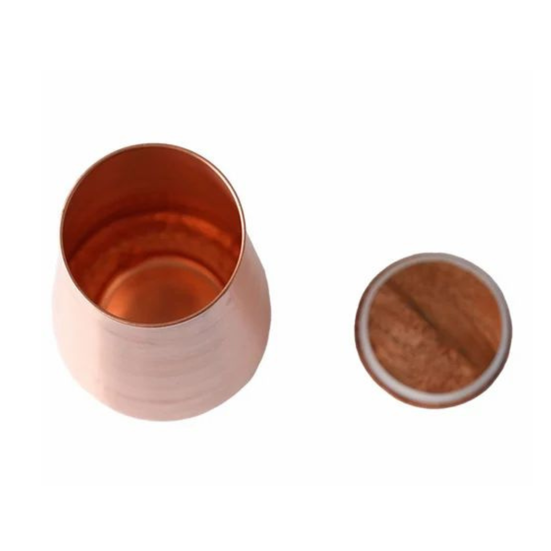 copper water bottle in tower