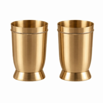 brass glass for dining