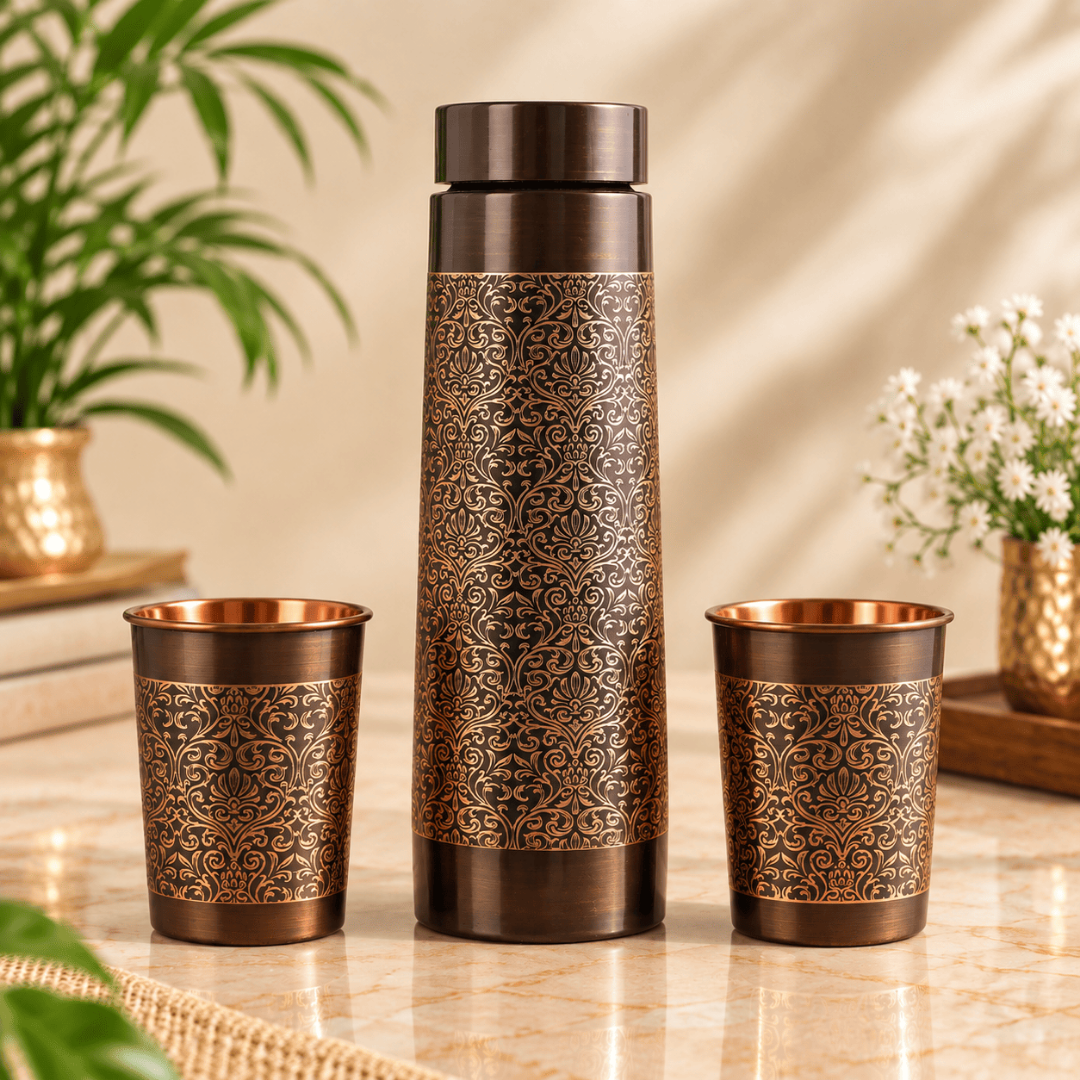 print copper bottle