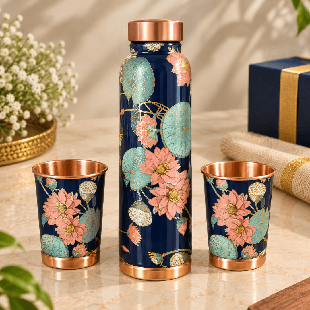 copper diwali gift set