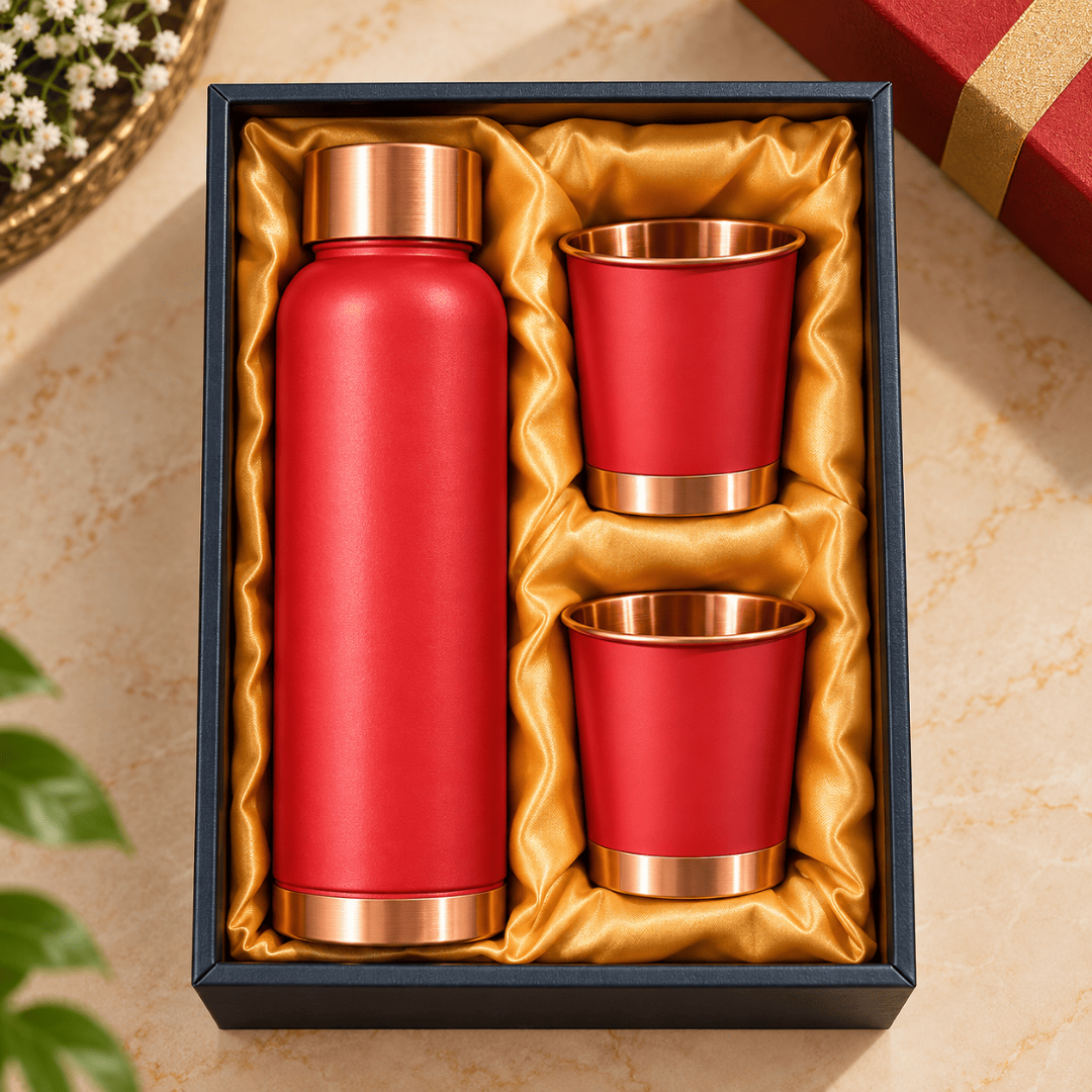 copper diwali gift set